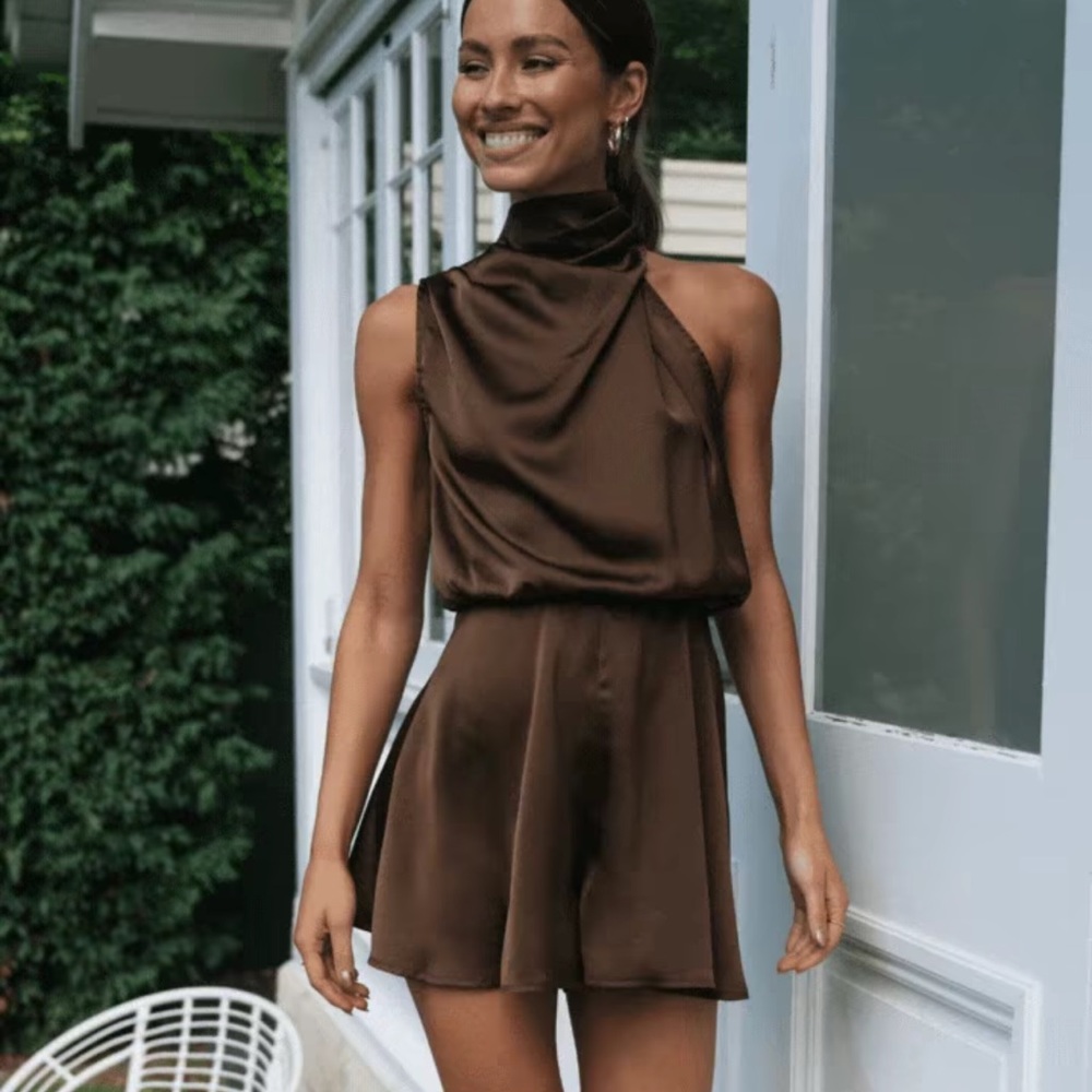 Gorgeous Brown Romper!! Never Worn!